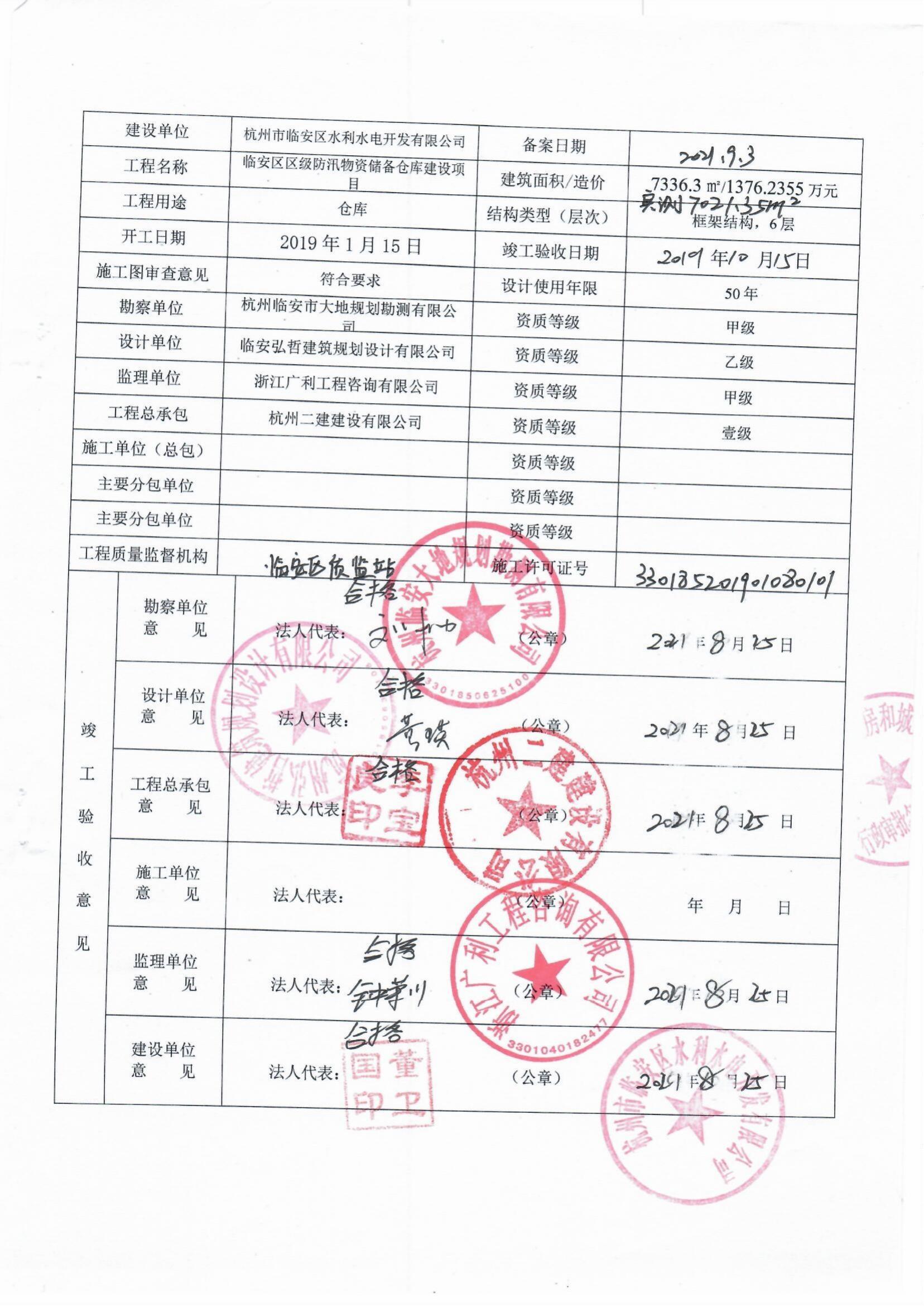 安徽房产开发公司竣工备案资料